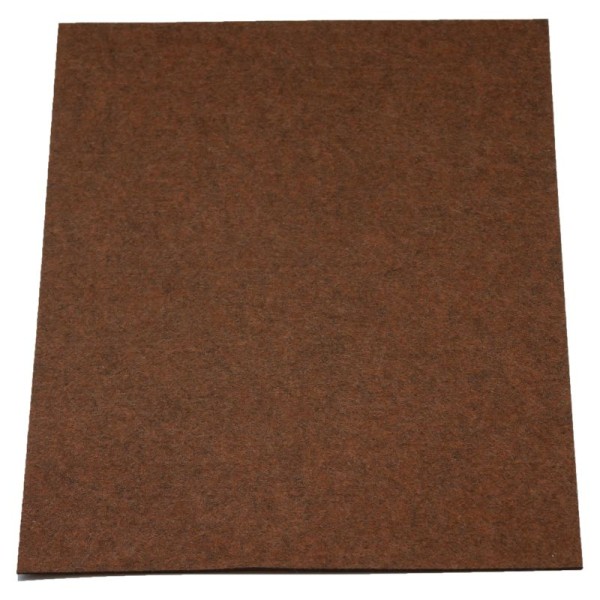 3,0 mm Filzplatten TRENDY -37,5 cm x 50 cm-Braun meliert