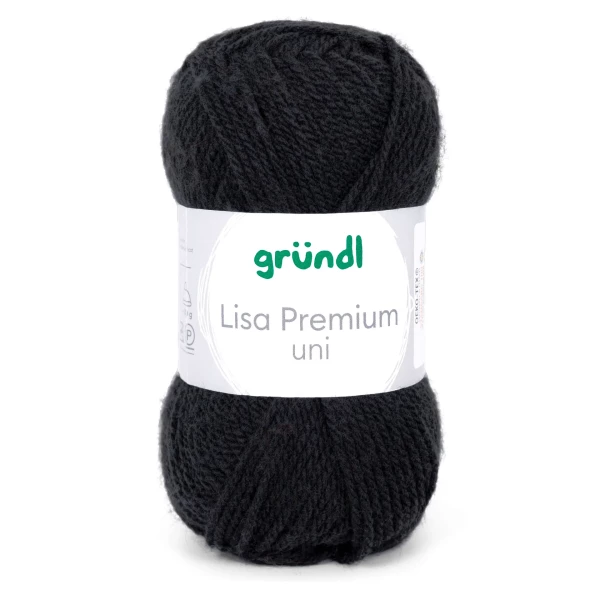 Lisa Premium Uni von gründl-Schwarz-10 Stück