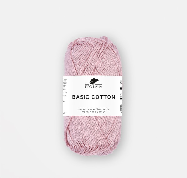 Basic Cotton Baumwoll-Häkelgarn-Lachsrosa
