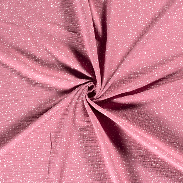 Musselin-Bärbel-Punkte-Pink