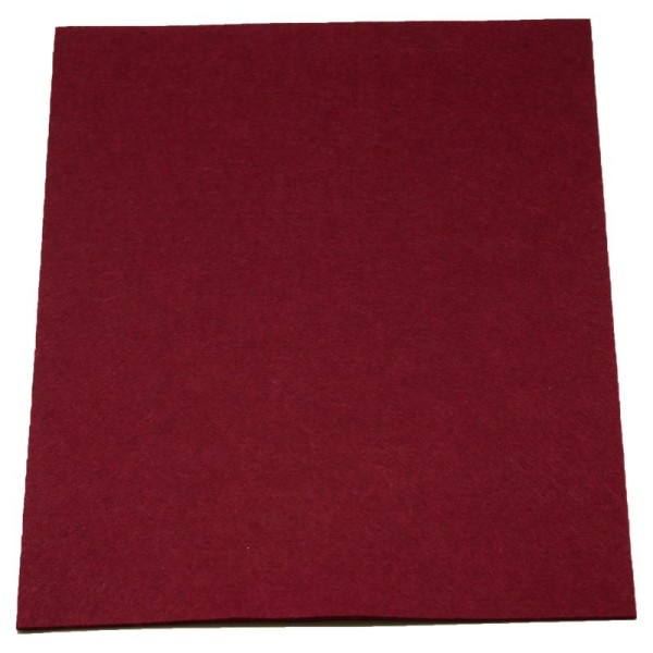 3,0 mm Filzplatten TRENDY -37,5 cm x 50 cm-Bordeaux