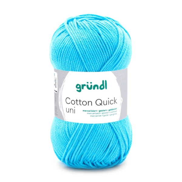 Cotton Quick Uni von gründl-Wasserblau