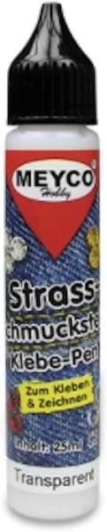 Strassstein Klebestift 25 ml transparent – Rhinestone Adhesive Pen für Basteln, Nail Art & DIY